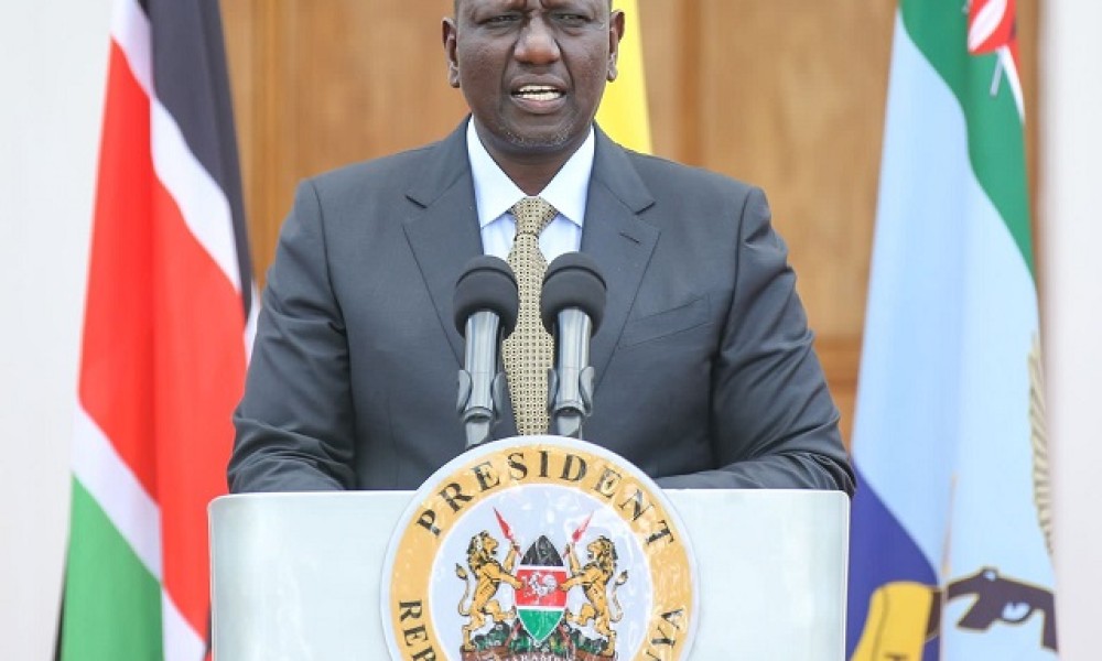 PRESIDENT William Ruto in a past public address.Ruto said Kenya's drive is motivated by the fact that it sees Haiti people as our brothers and sisters.PHOTO/FILE